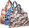 Wrapables Large Foldable Tote Nylon Reusable Grocery Bag, 3 Pack